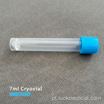 7 ml de tubo plástico criogênico FDA